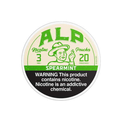 ALP (DSPLY 5pc)(Nic Pouch)(20ct Can) Spearmint (SAS)