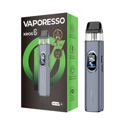 Vaporesso XROS 6 Pod System Carbon Fiber Gray with Packaging