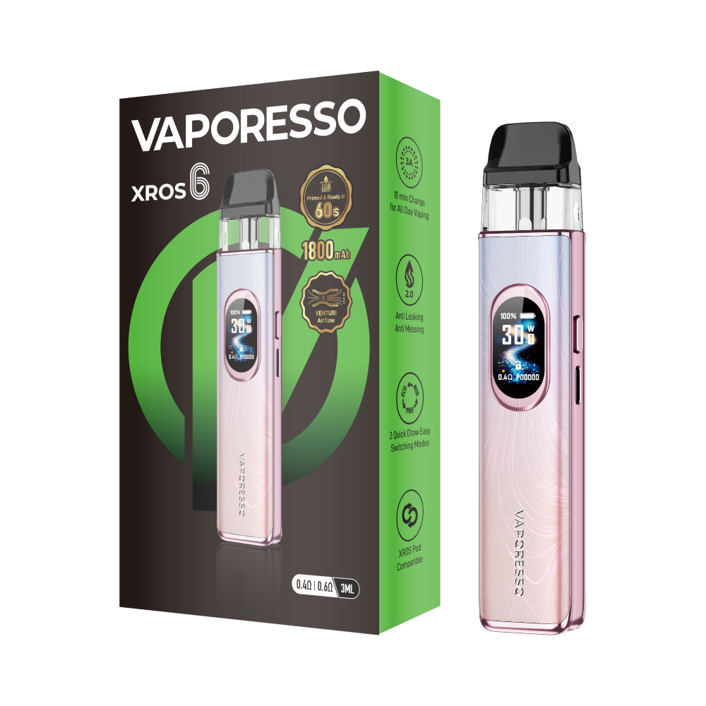 Vaporesso XROS 6 Pod System Dreamy Pink with Packaging