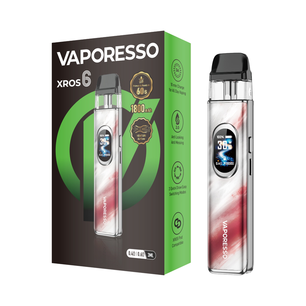 Vaporesso XROS 6 Pod System Scorching Cloud with Packaging
