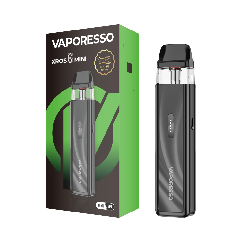 Vaporesso XROS 6 Mini Pod System Black with Packaging