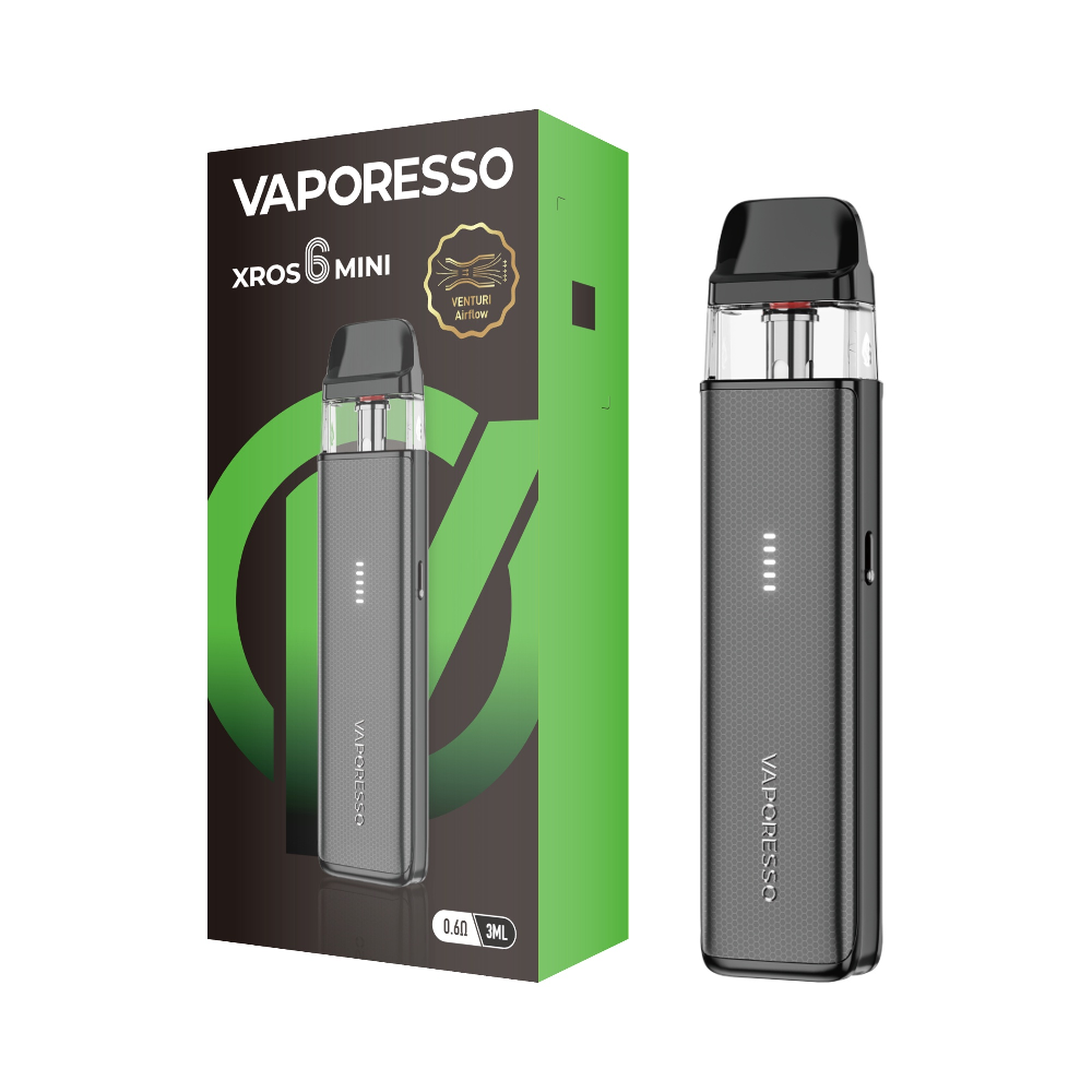 Vaporesso XROS 6 Mini Pod System Titanium Black with Packaging