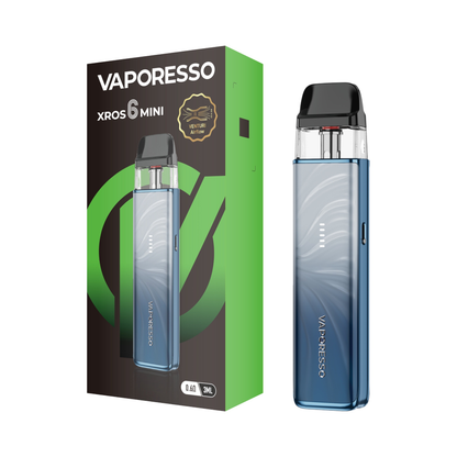 Vaporesso XROS 6 Mini Pod System Plume Blue with Packaging