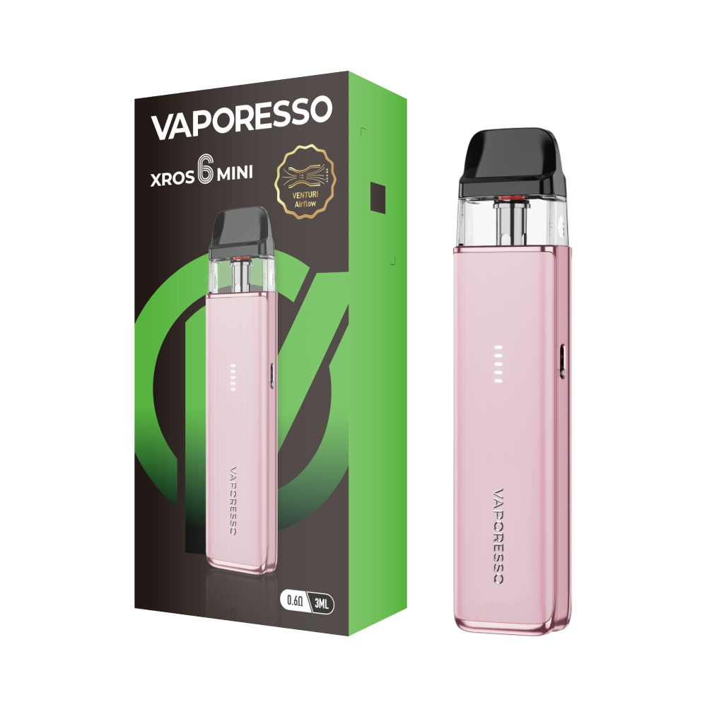 Vaporesso XROS 6 Mini Pod System Jelly Pink with Packaging