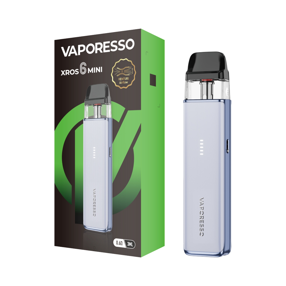 Vaporesso XROS 6 Mini Pod System Jelly Blue with Packaging