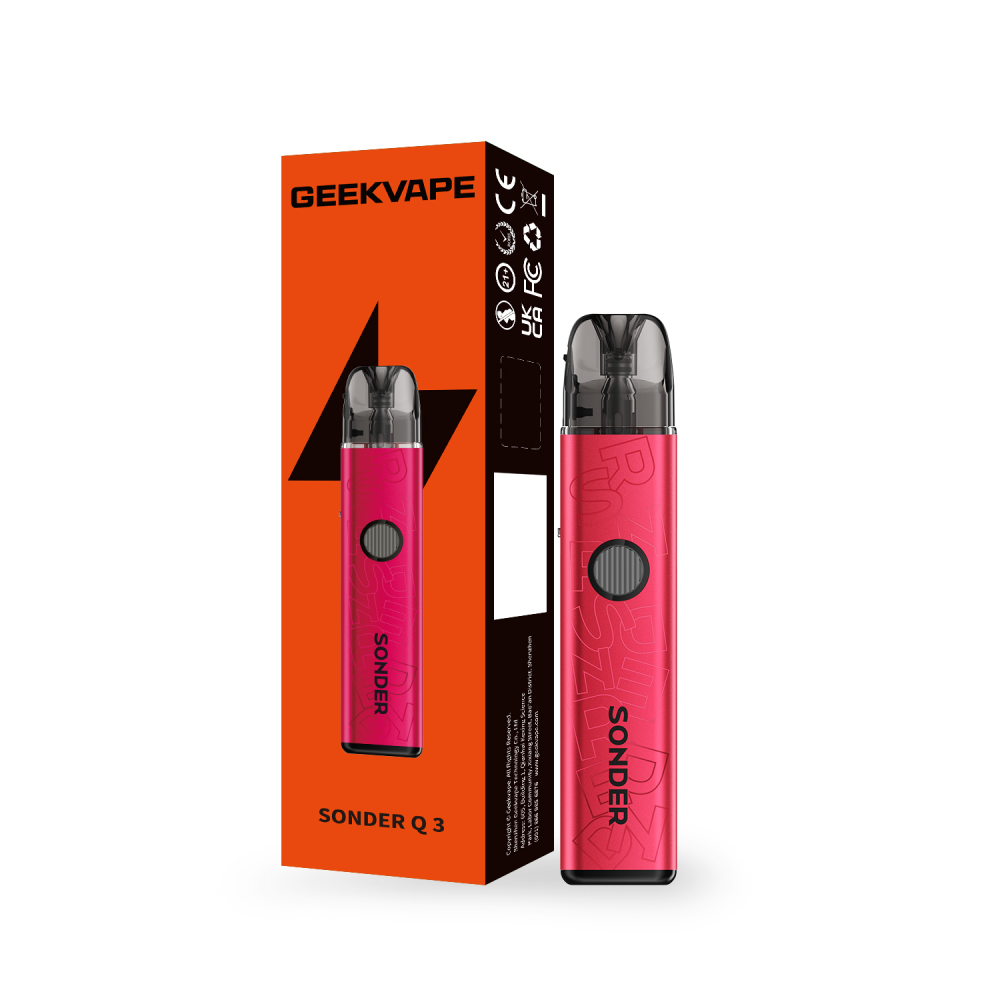Geekvape Sonder Q3 Pod System Vibe Red with Packaging