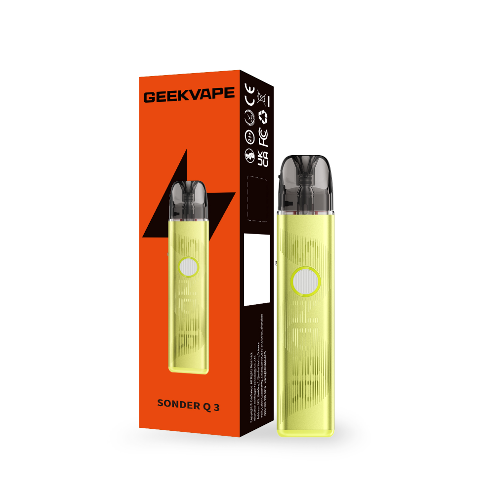 Geekvape Sonder Q3 Pod System Groove Yellow with Packaging