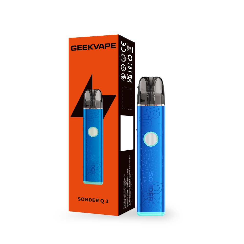 Geekvape Sonder Q3 Pod System Vibe Blue with Packaging