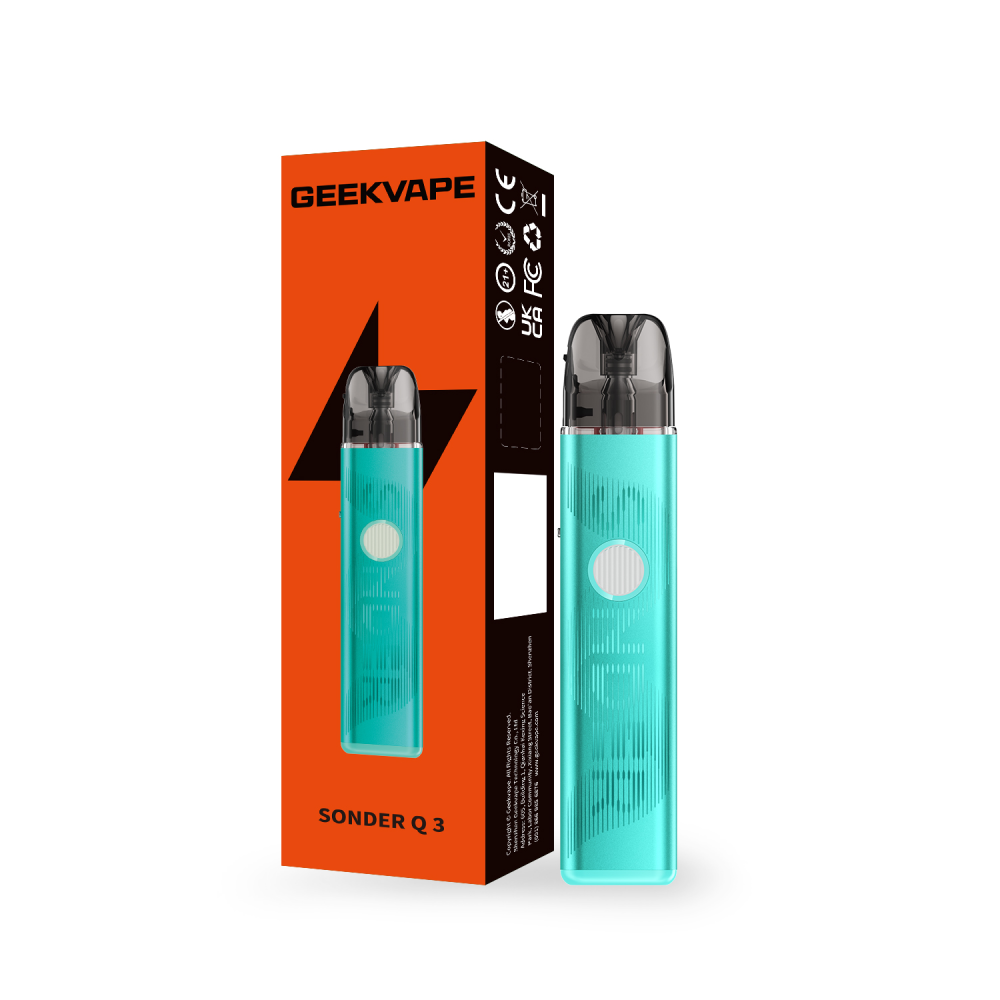Geekvape Sonder Q3 Pod System Groove Teal with Packaging