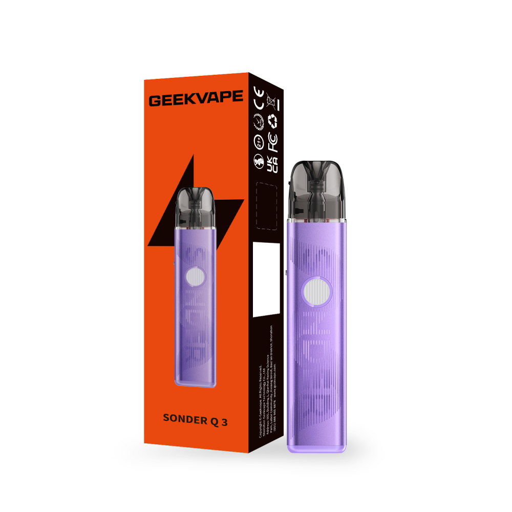 Geekvape Sonder Q3 Pod System Groove Purple with Packaging