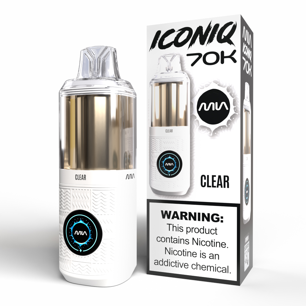 MIA IconIQ 70K Disposable Clear with Packaging