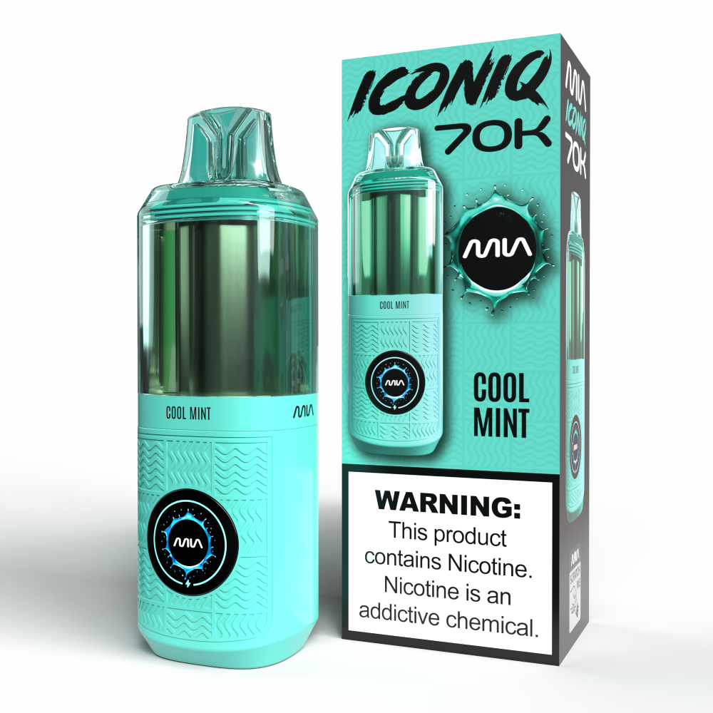 MIA IconIQ 70K Disposable Cool Mint with Packaging