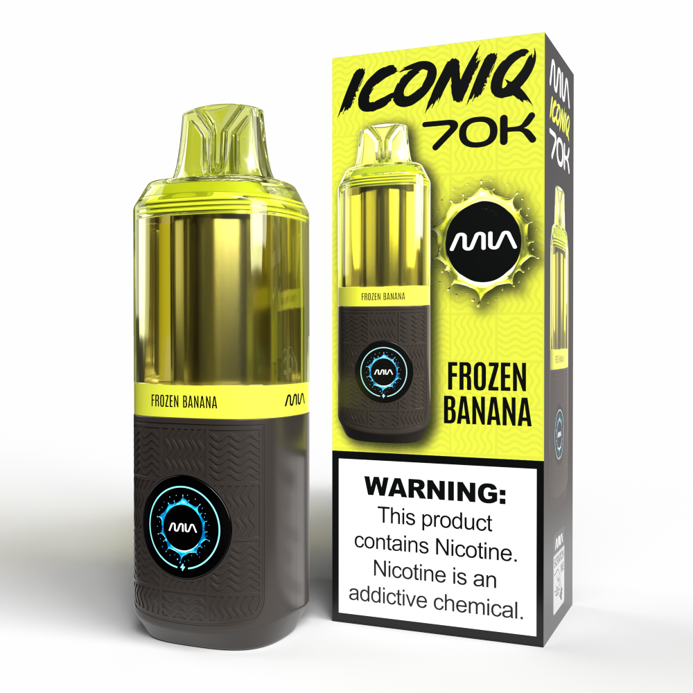 MIA IconIQ 70K Disposable Frozen Banana with Packaging