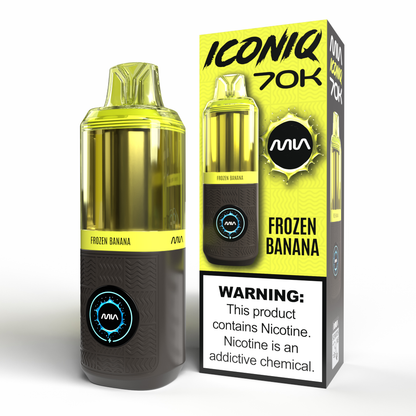 MIA IconIQ 70K Disposable Frozen Banana with Packaging
