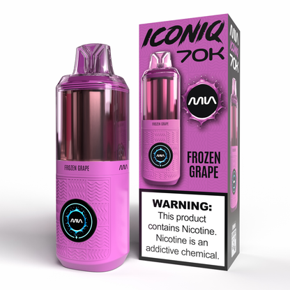 MIA IconIQ 70K Disposable Frozen Grape with Packaging