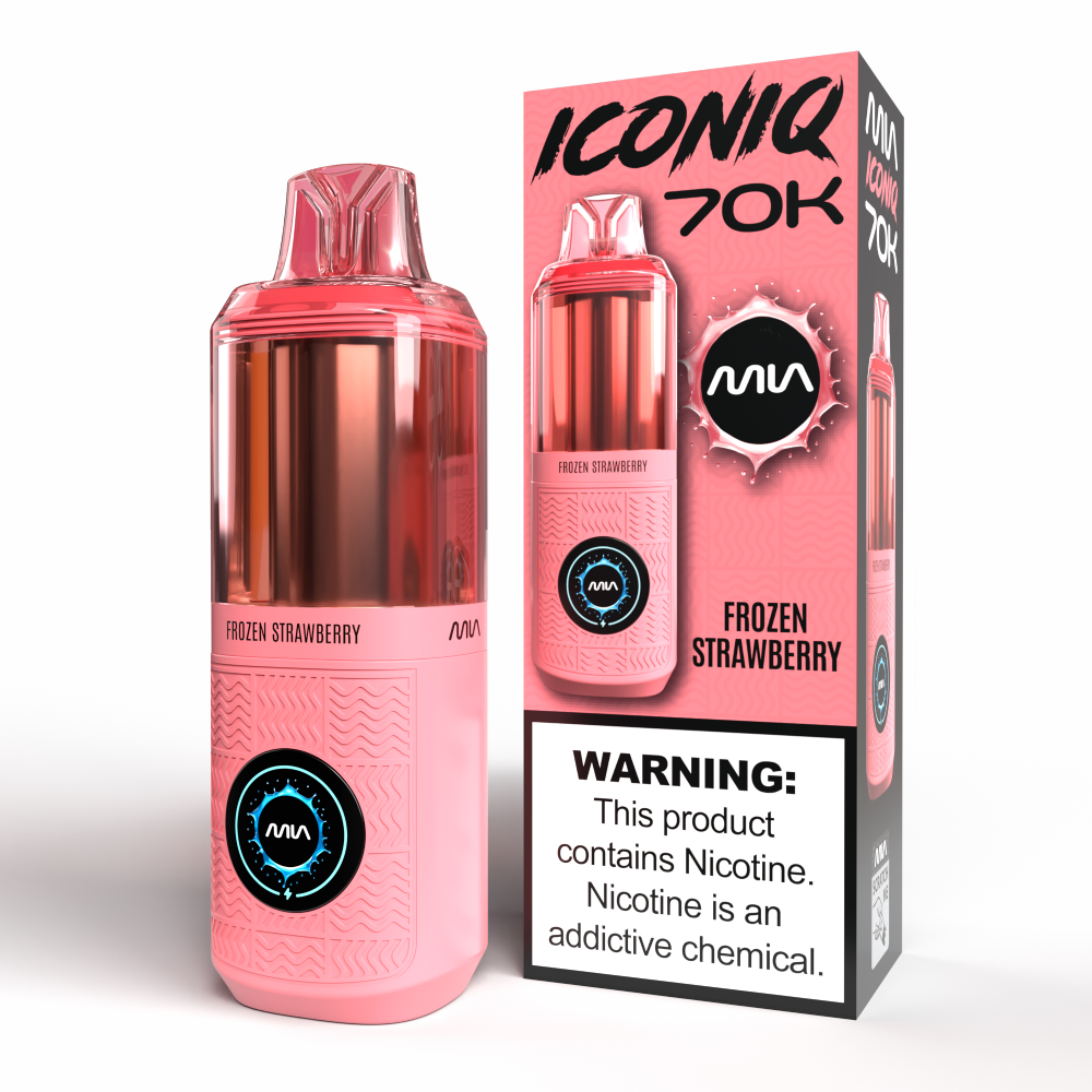 MIA IconIQ 70K Disposable Frozen Strawberry with Packaging
