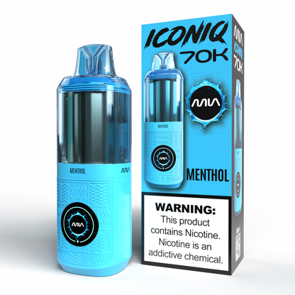 MIA IconIQ 70K Disposable Menthol with Packaging