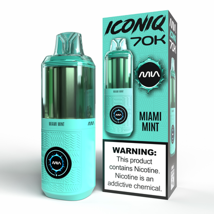 MIA IconIQ 70K Disposable Miamo Mnt with Packaging