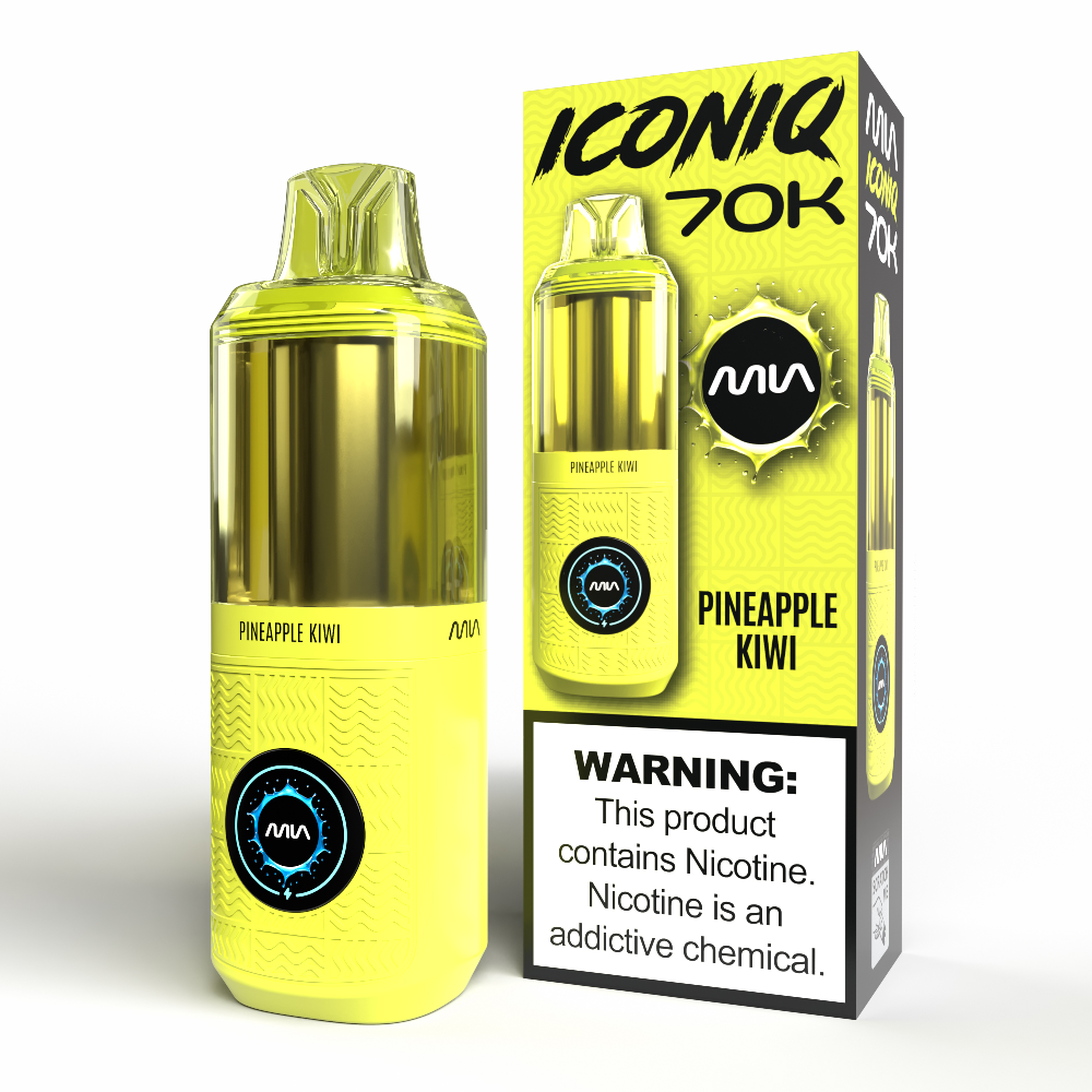 MIA IconIQ 70K Disposable Pineapple Kiwi with Packaging