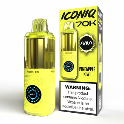 MIA IconIQ 70K Disposable Pineapple Kiwi with Packaging
