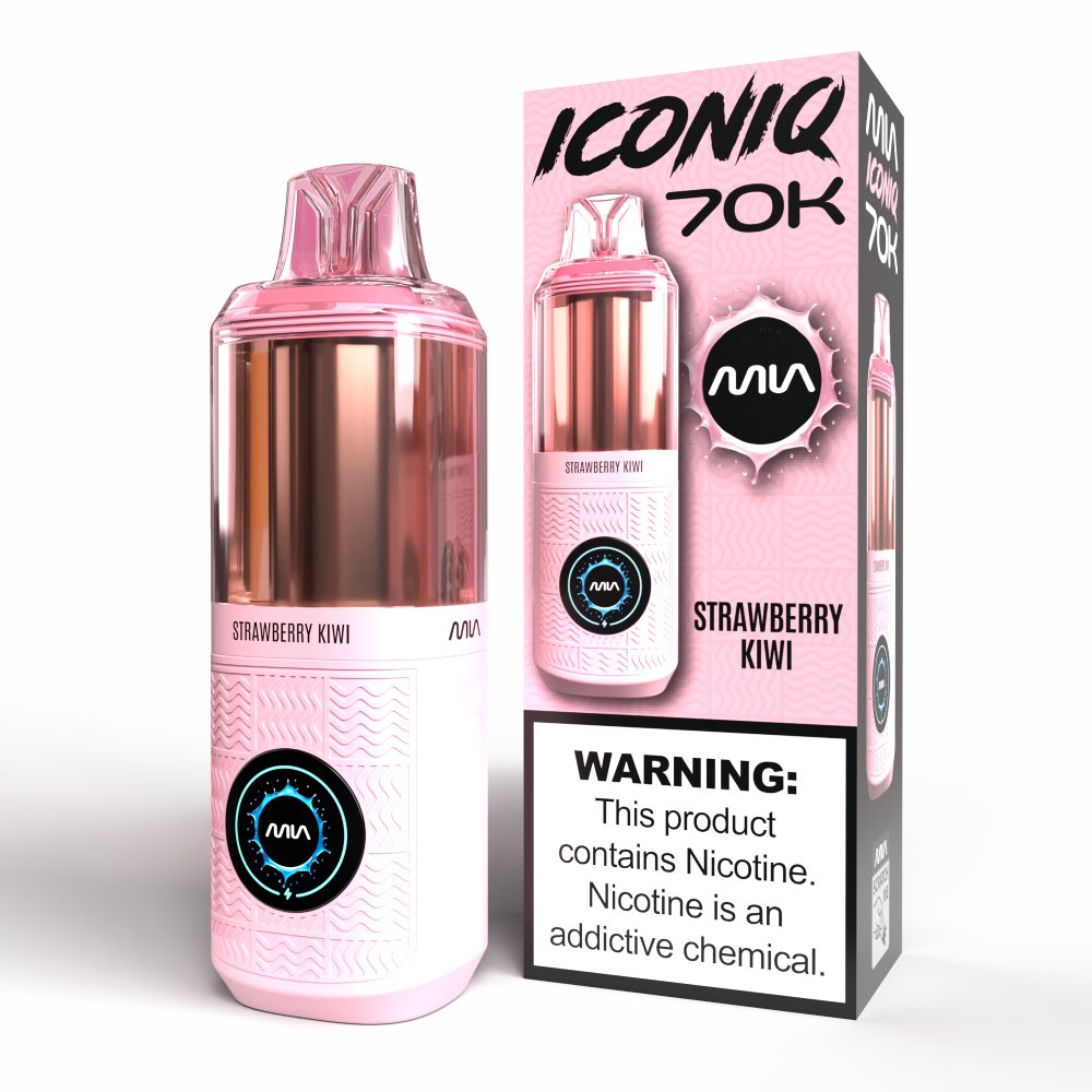 MIA IconIQ 70K Disposable Strawberry Kiwi with Packaging