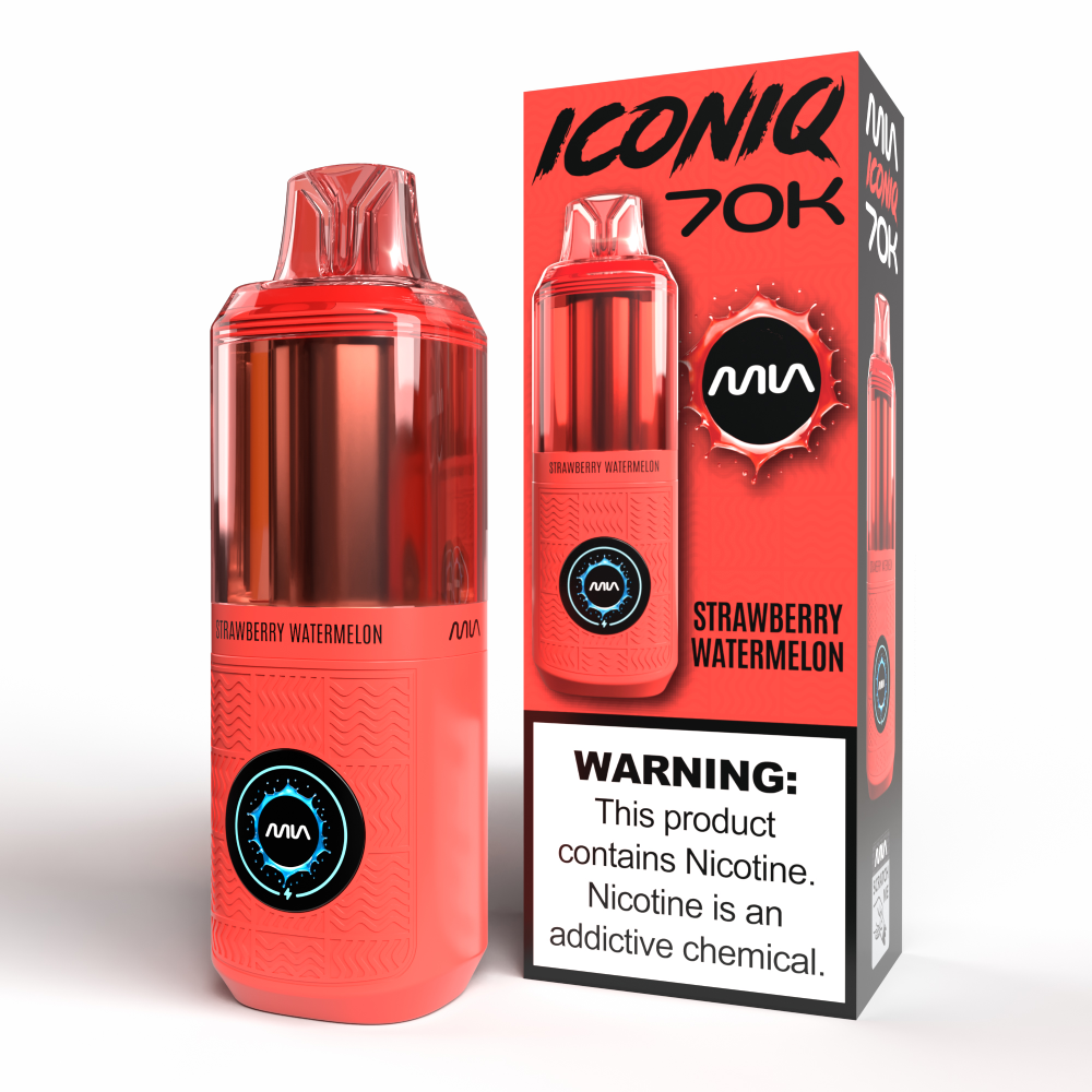 MIA IconIQ 70K Disposable Strawberry Watermelon with Packaging