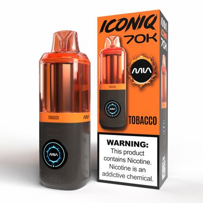 MIA IconIQ 70K Disposable Tobacco with Packaging