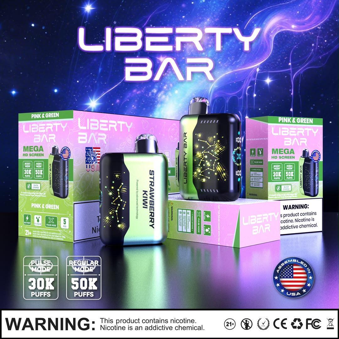 Liberty Bar Strawberry Kiwi with Packaging