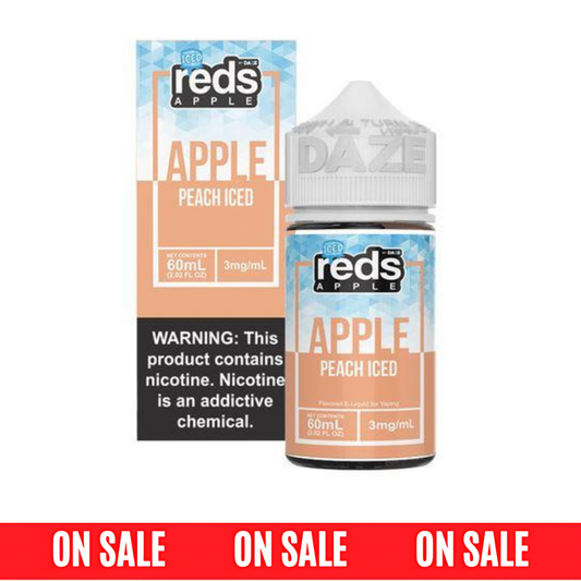 7Daze Reds Apple - Reds Peach Iced E-Juice, 60mL