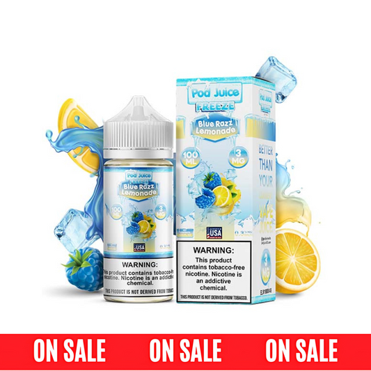 Pod Juice TFN Series-Blue Razz Lemonade Freeze, 100mL