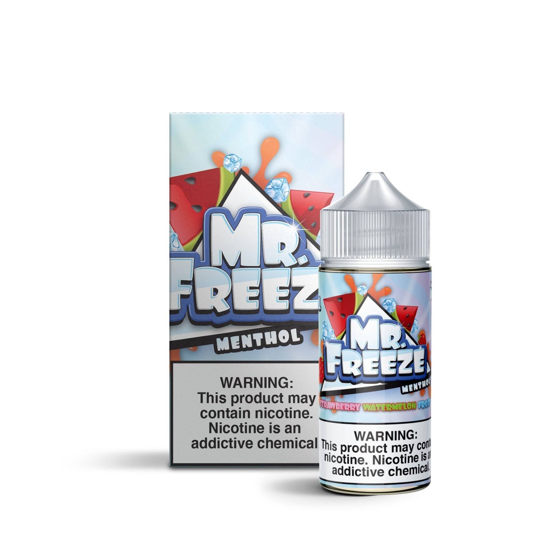 Mr. Freeze Tobacco-Free Nicotine Series | 100mL - Strawberry Watermelon Frost with Packaging