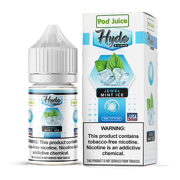 Jewel Mint Ice by Pod Juice – Hyde TFN Salt Series 30mL With Packaging