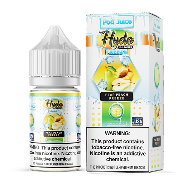 Peach Pear Freeze by Pod Juice – Hyde TFN Salt Series 30mL With Packaging