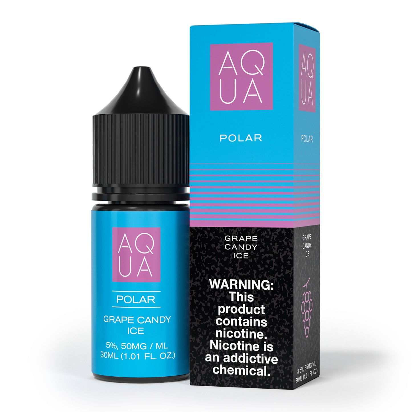 Aqua SALTS E-Liquid - Polar, 30mL | 50mg with packaging