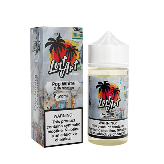 Pop White by Lost Art E-Liquid 100ml with Packaging