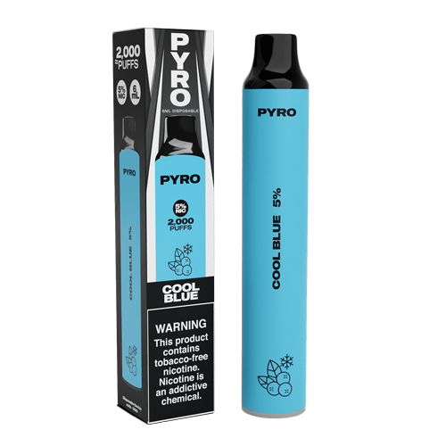 Pyro Disposable | 2000 Puffs | 6mL Cool Blue with Packaging