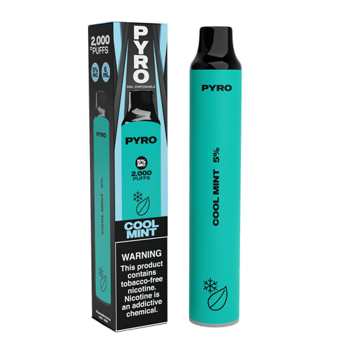 Pyro Disposable | 2000 Puffs | 6mL Cool Mint with Packaging