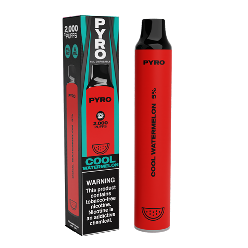 Pyro Disposable | 2000 Puffs | 6mL Cool Watermelon with Packaging