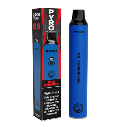 Pyro Disposable | 2000 Puffs | 6mL Red Energy with Packaging