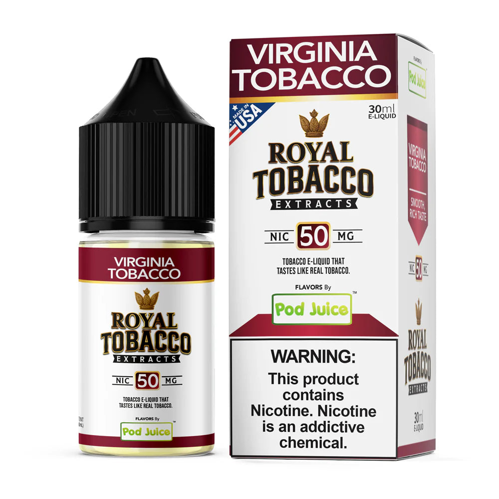 Pod Juice x Royal Tobacco Extracts - Virginia Tobacco - Salt 30mL