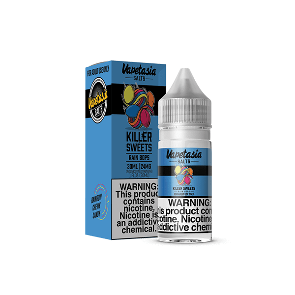 Killer Sweets Rain Bops by Vapetasia Salts 30ml With Packaging