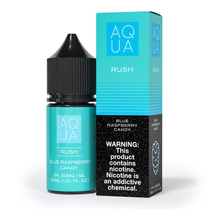 Aqua SALTS E-Liquid - Rush, 30mL | 50mg with packaging