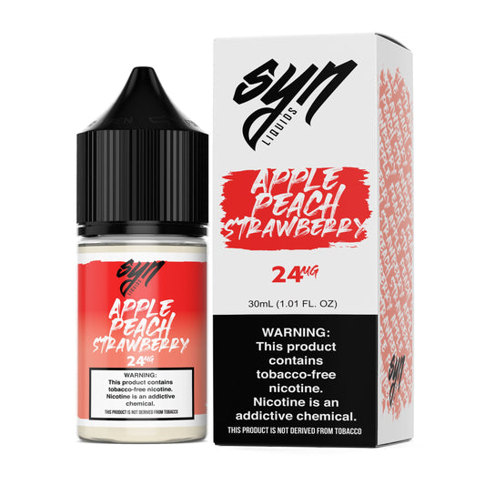 Apple Peach Strawberry by Syn Liquids Salt 30mL Series with Packaging