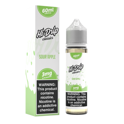 Sour Apple by Hi-Drip Classics E-Liquid 60ML with Packaging