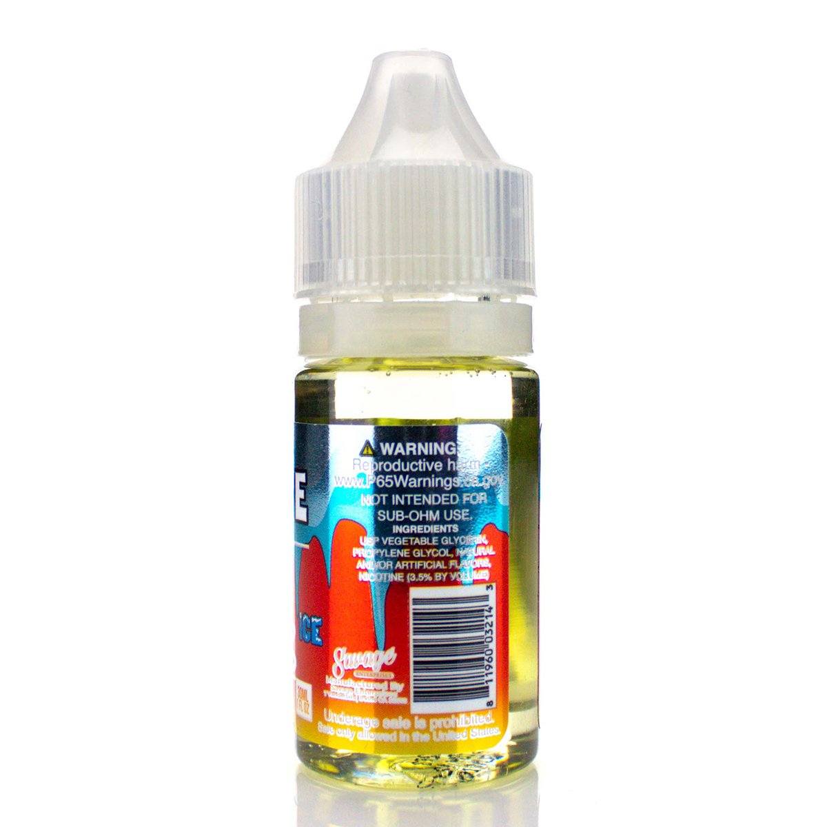 Straw Nanners On ICE by Vape 100 Ripe Collection Salts 30mL Bottle