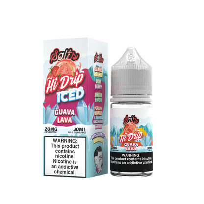 Guava Lava Iced by Hi-Drip Salts 20mg Series 30ml With Packaging