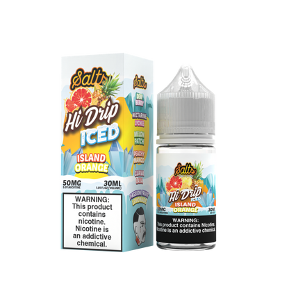 Island Orange Iced by Hi-Drip 50mg Salts Series 30ml With Packaging