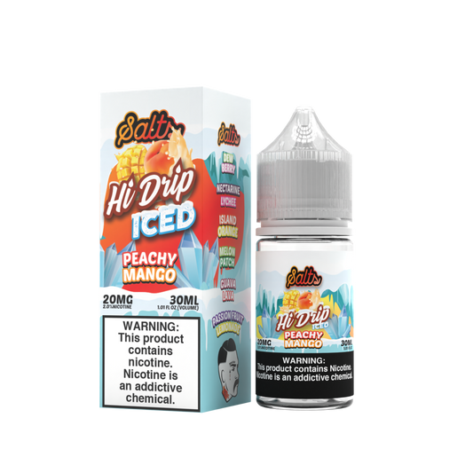 Peachy Mango Iced by Hi-Drip 20 mg Salts Series 30ml With Packaging