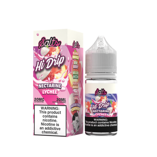 Nectarine Lychee by Hi-Drip Salts 20mg Series 30ml With Packaging