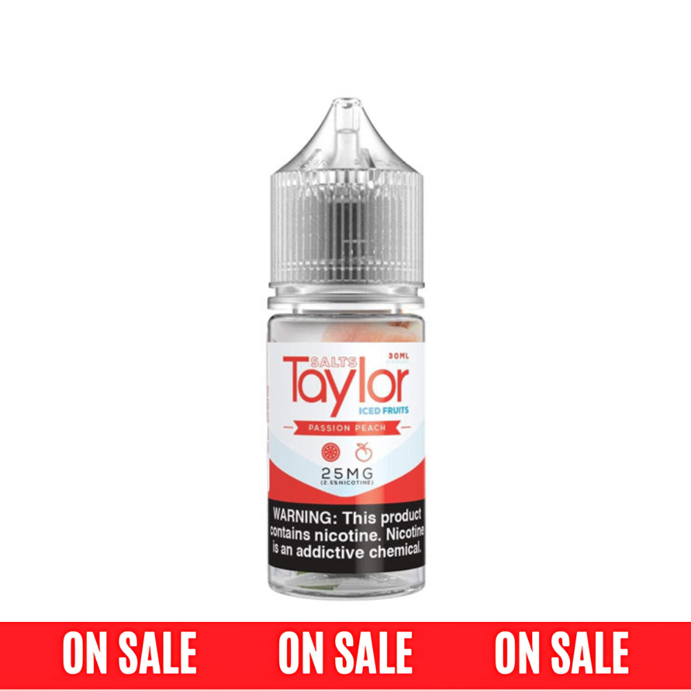 Taylor SALTS E-Liquid - Passion Peach Iced, 30mL